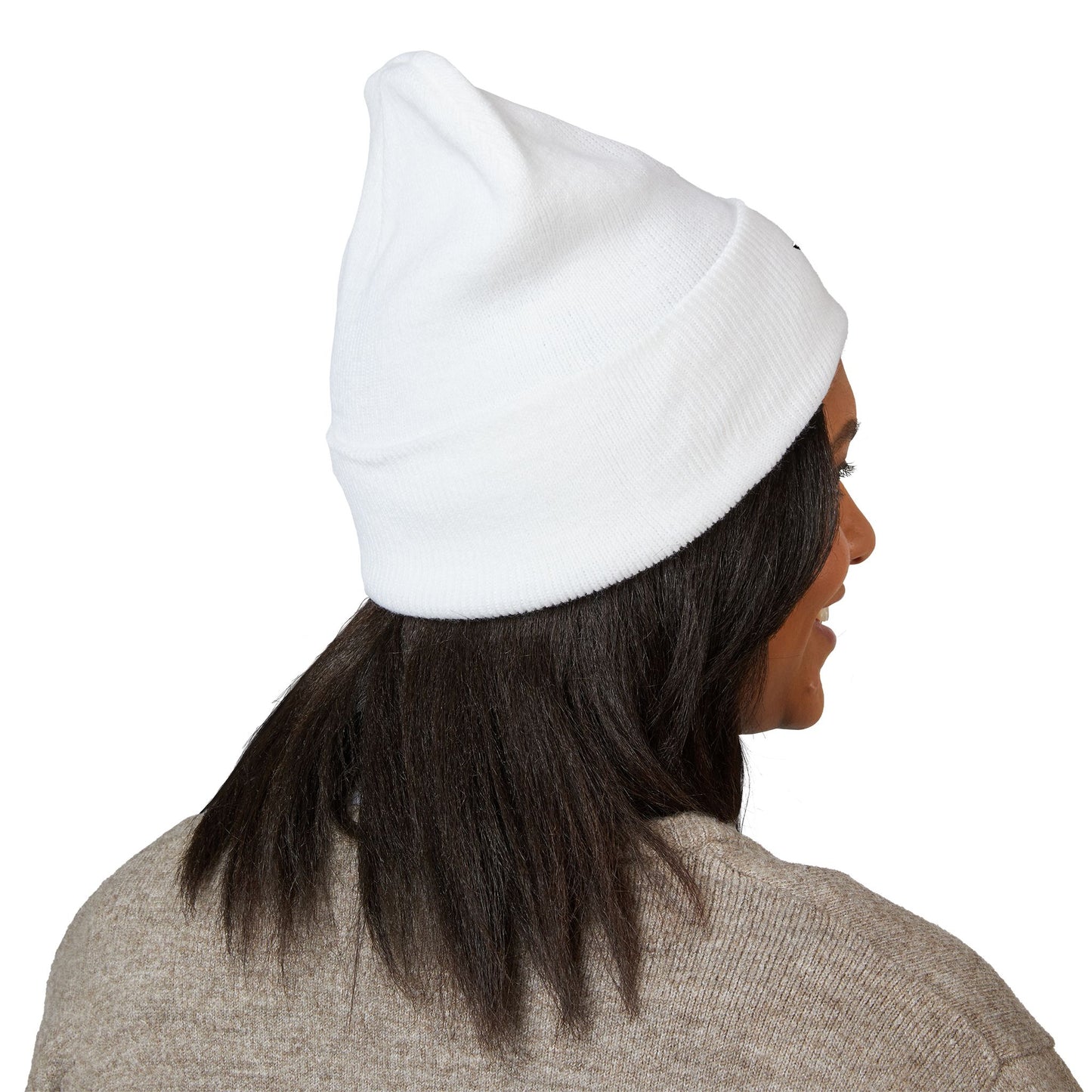 Embroidered Star Bandana Initial Beanie — Classic Cuffed Knit Hat with Red 'H' Accent