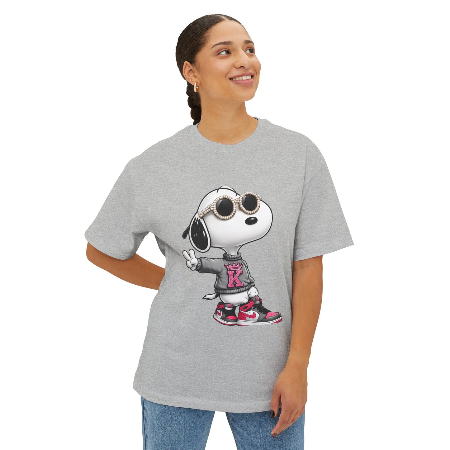 KHUSHI SNOOPY Streetwear Tee — Cool Sunglasses & K Sweater Graphic