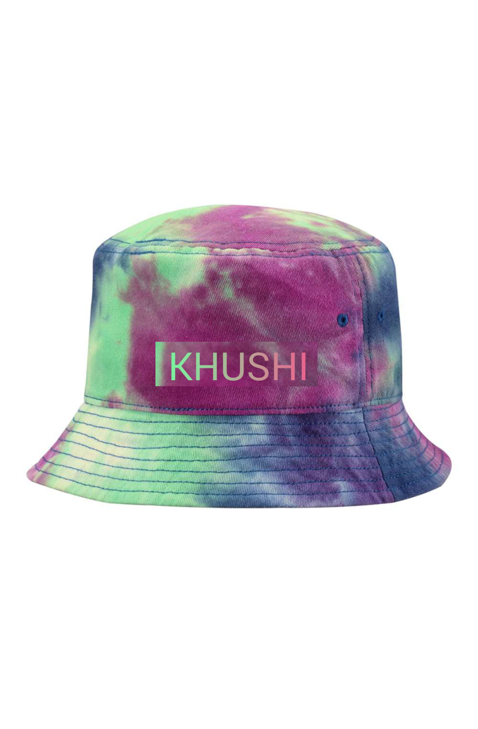 KHUSHI Purple Passion Tie-Dye Bucket Cap