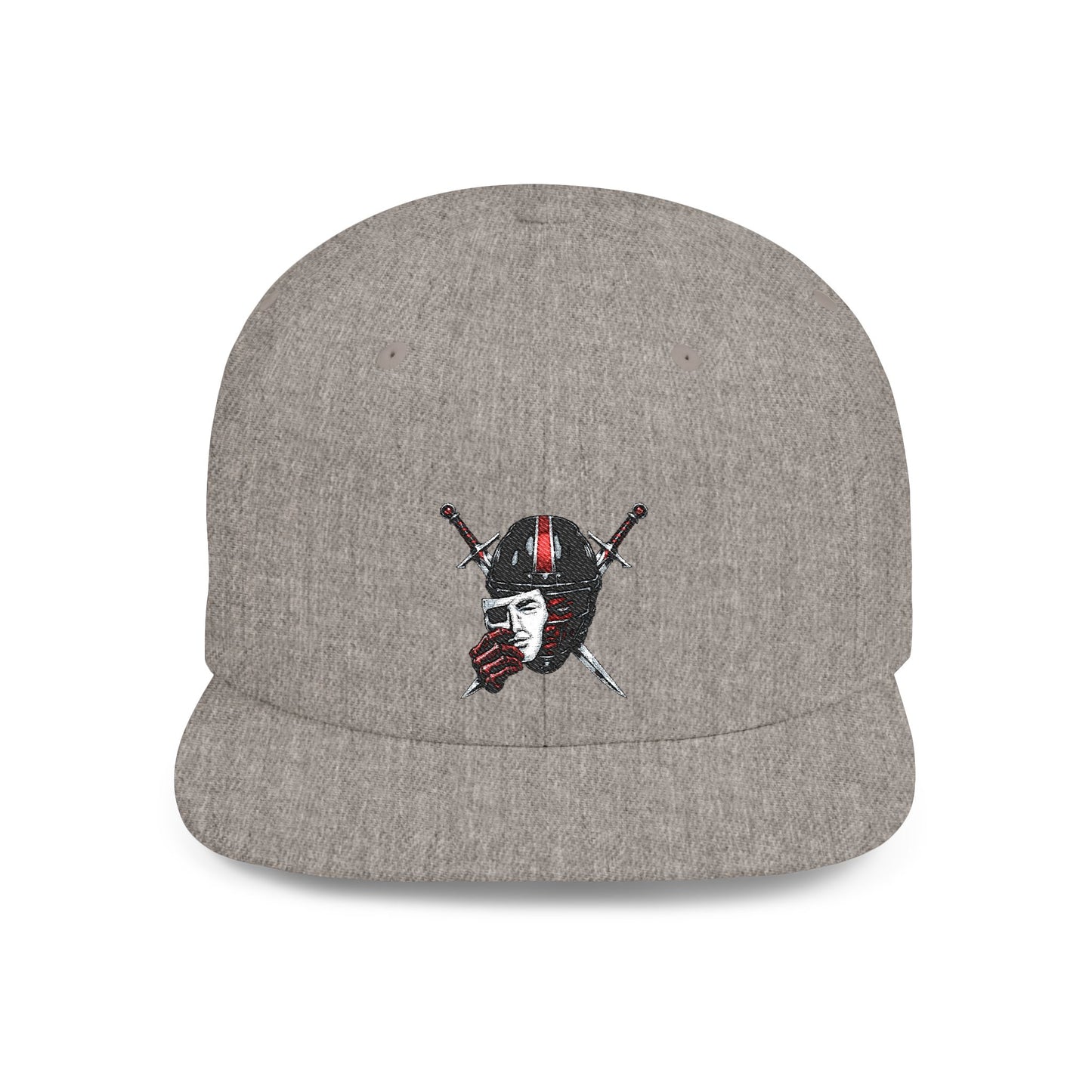 KHUSHI Skull & Crossed NFL  Swords Flat Bill Snapback Hat