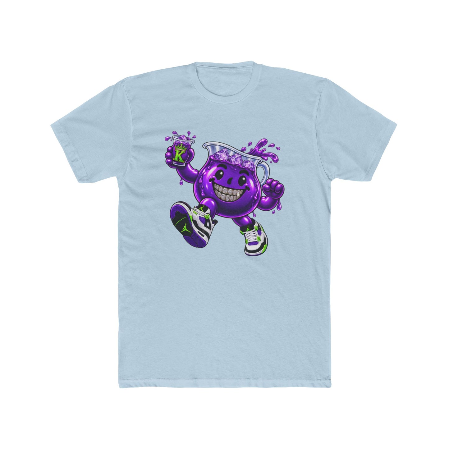 KHUSHI Retro Purple Drip T-Shirt