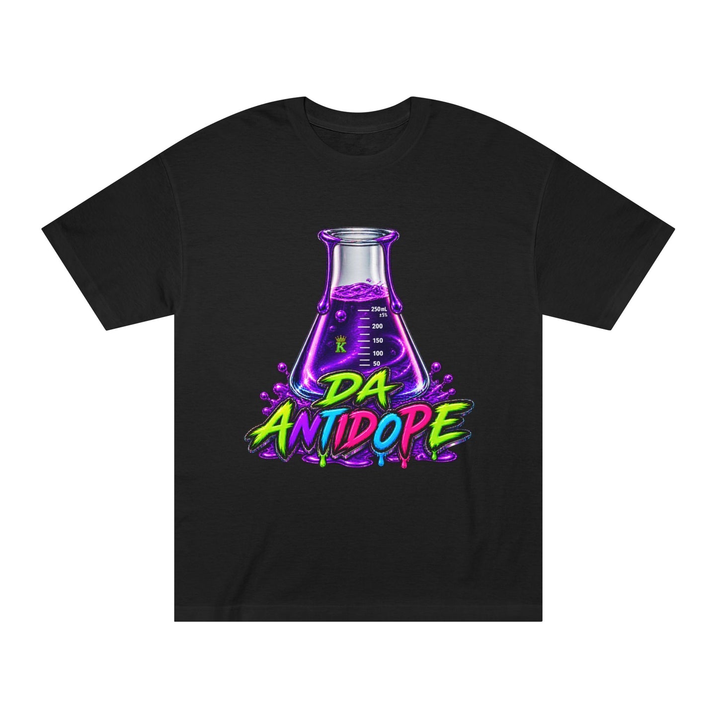 Da Antidope Graphic Tee — Neon Lab Beaker Streetwear T-Shirt