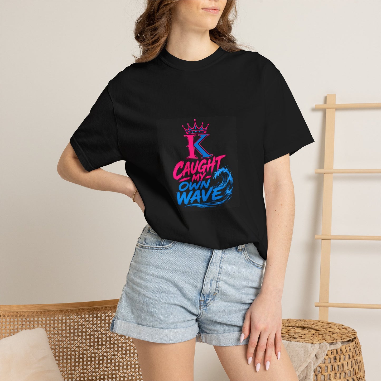 Caught my own wave Graphic T-Shirt — Retro Neon Surf Design