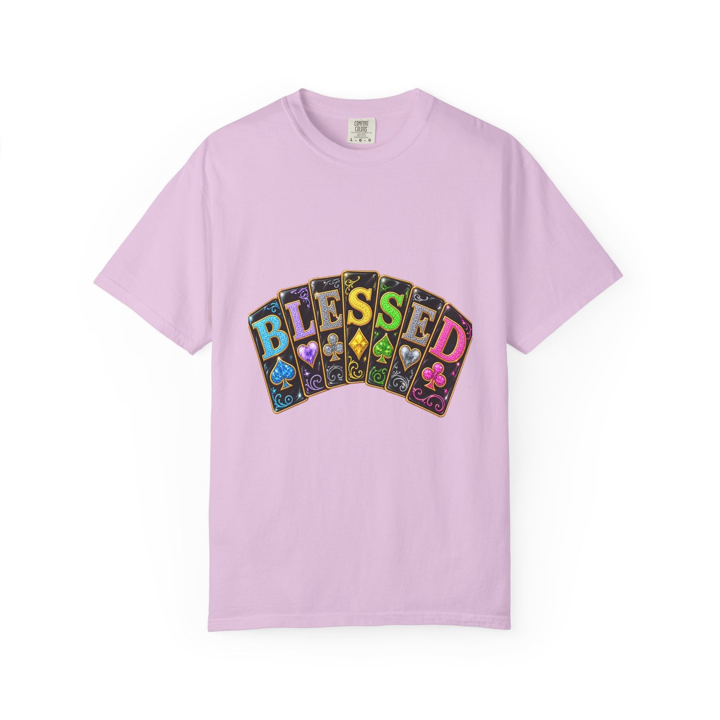 Blessed Playing Cards T-Shirt — Colorful  Graphic Tee