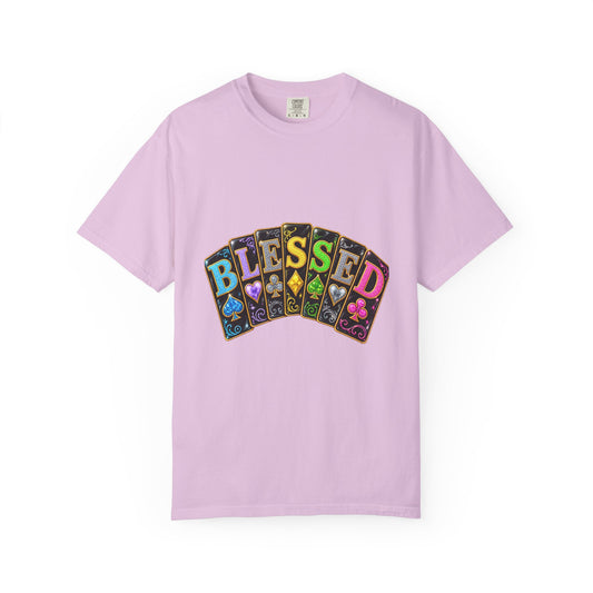 Blessed Playing Cards T-Shirt — Colorful  Graphic Tee