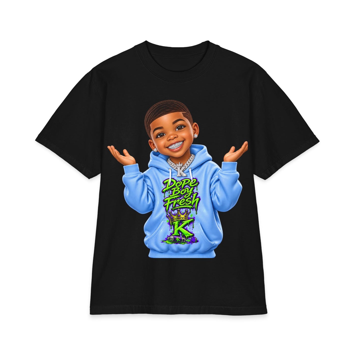 Emoji Dope Boy Fresh Kid T-Shirt — Cute Cartoon Boy Hoodie Graphic Tee