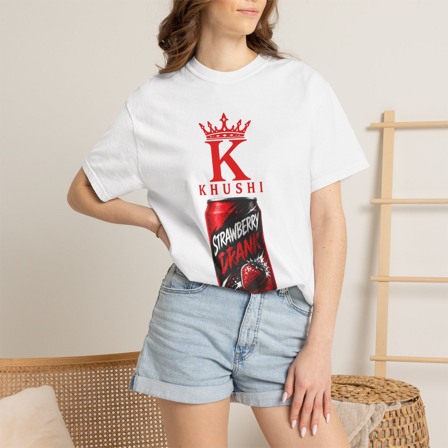 Strawberry Drank Graphic T-Shirt — Khushi Can Design