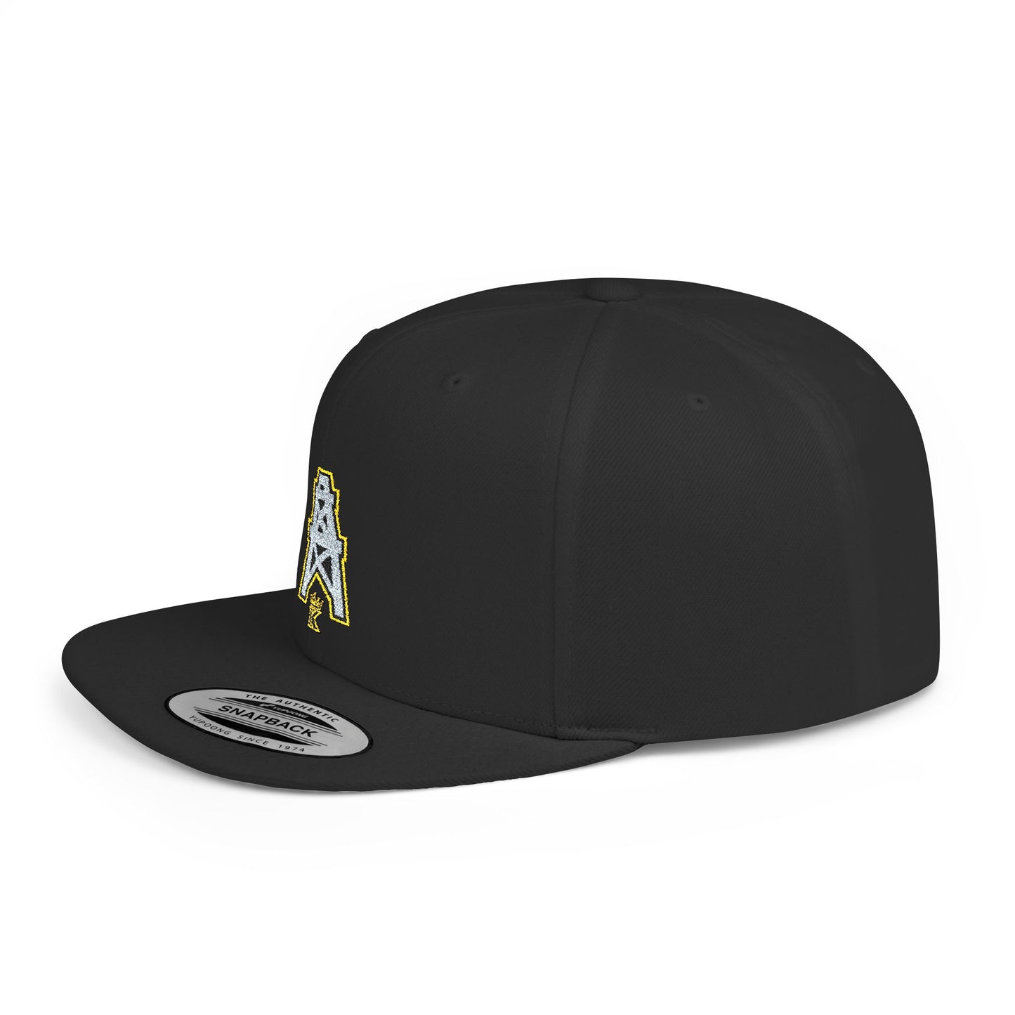 KHUSHI  Classic Oilers Snapback Hat with Glitter Star Rocket Embroidery — Retro Space Vibe
