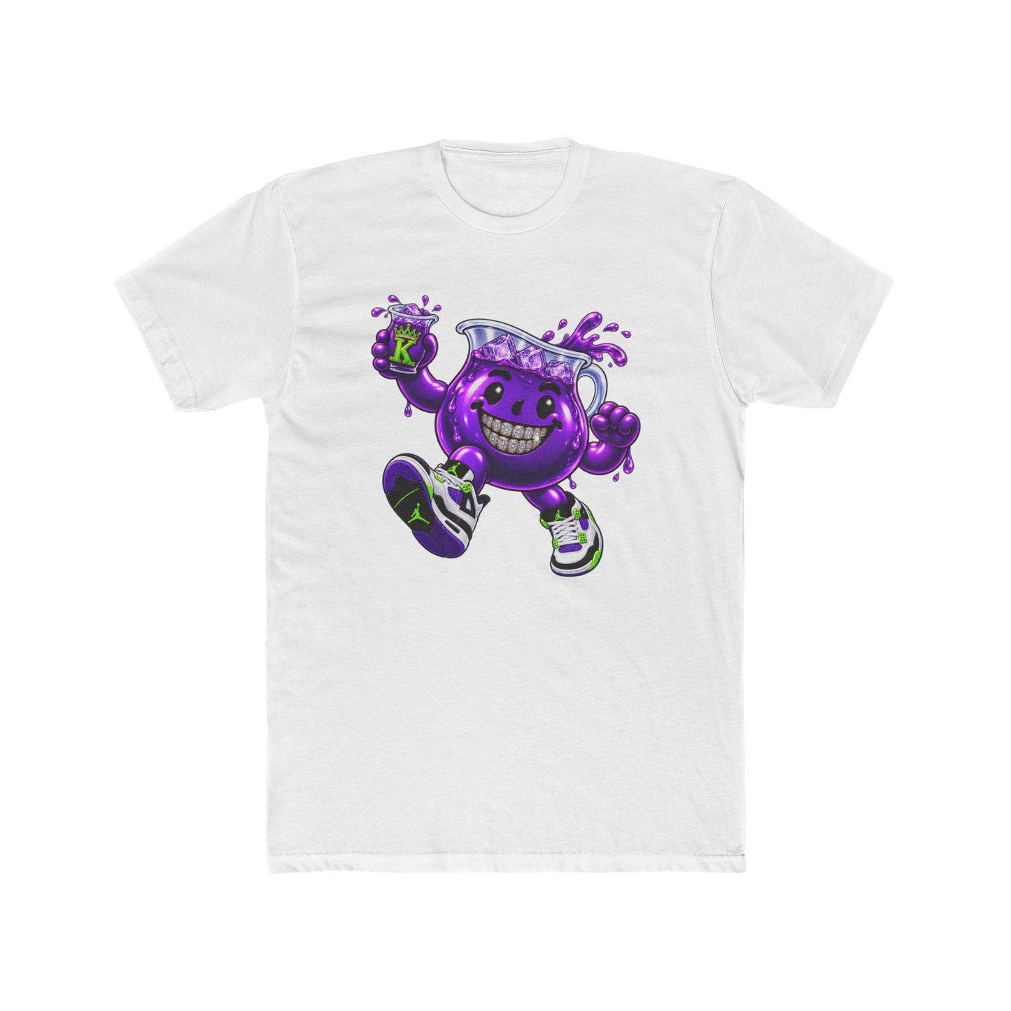 KHUSHI Retro Purple Drip T-Shirt