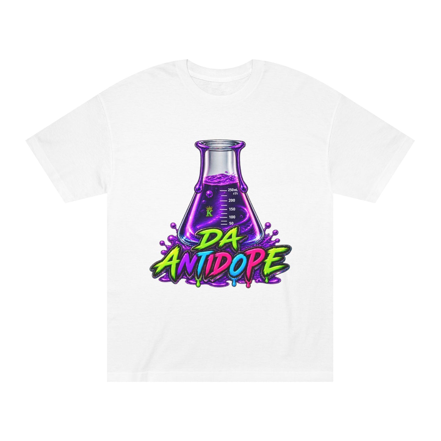 Da Antidope Graphic Tee — Neon Lab Beaker Streetwear T-Shirt