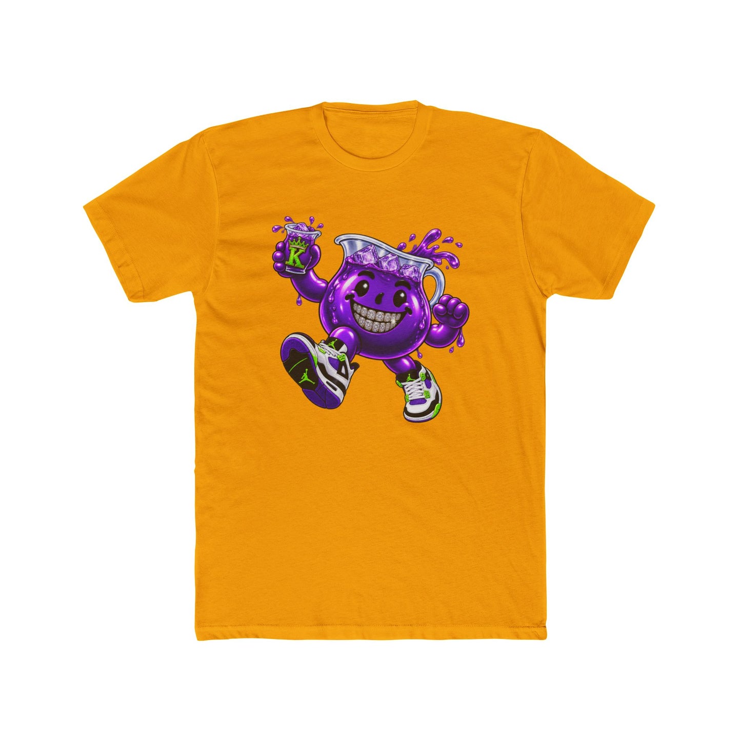 KHUSHI Retro Purple Drip T-Shirt