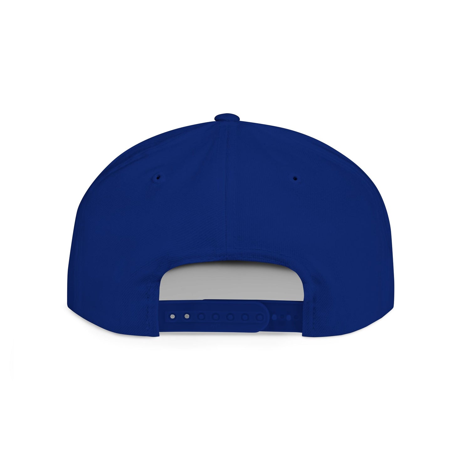 KHUSHI Ram Skull Snapback Hat — Yellow Embroidered Goat Skull Flat Bill Cap