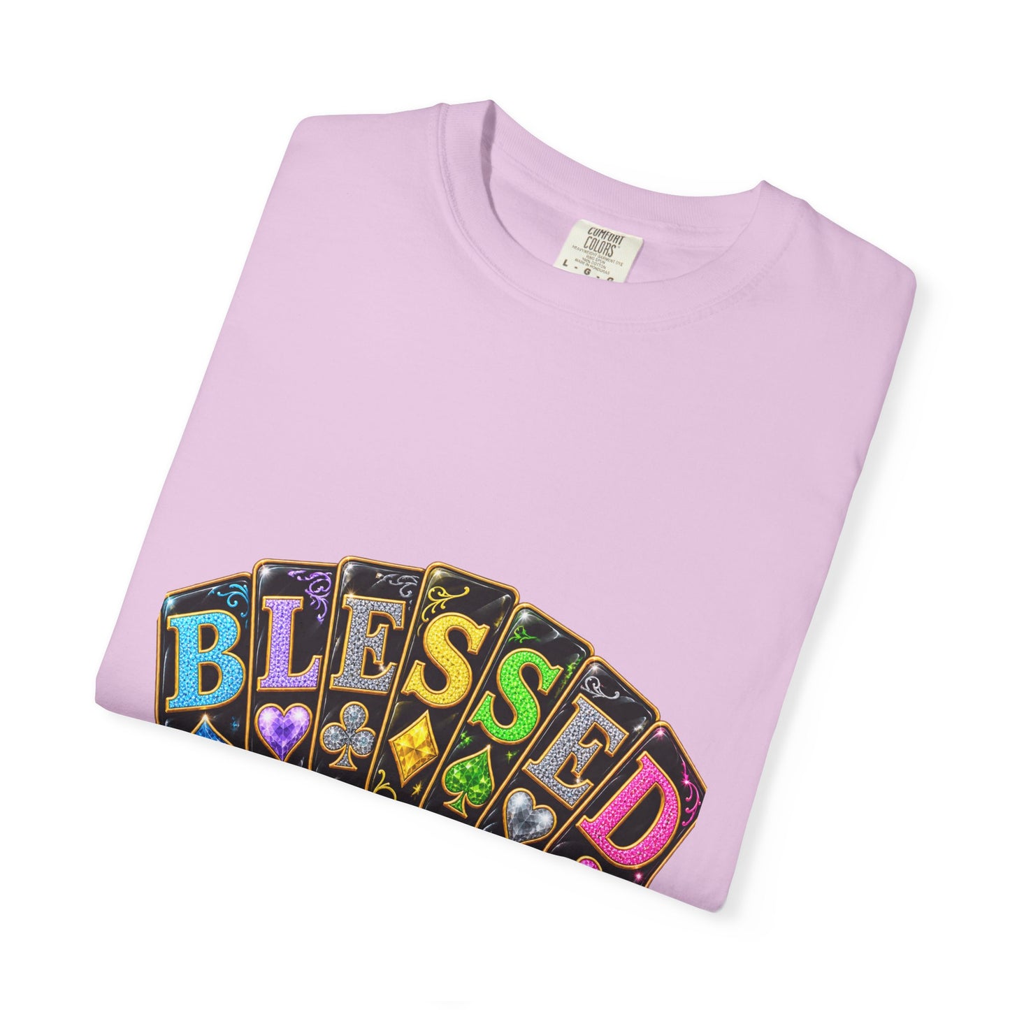 Blessed Playing Cards T-Shirt — Colorful  Graphic Tee