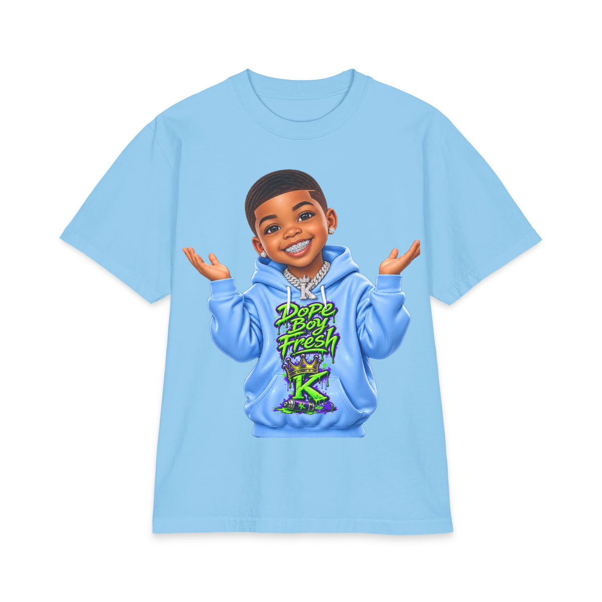 Emoji Dope Boy Fresh Kid T-Shirt — Cute Cartoon Boy Hoodie Graphic Tee