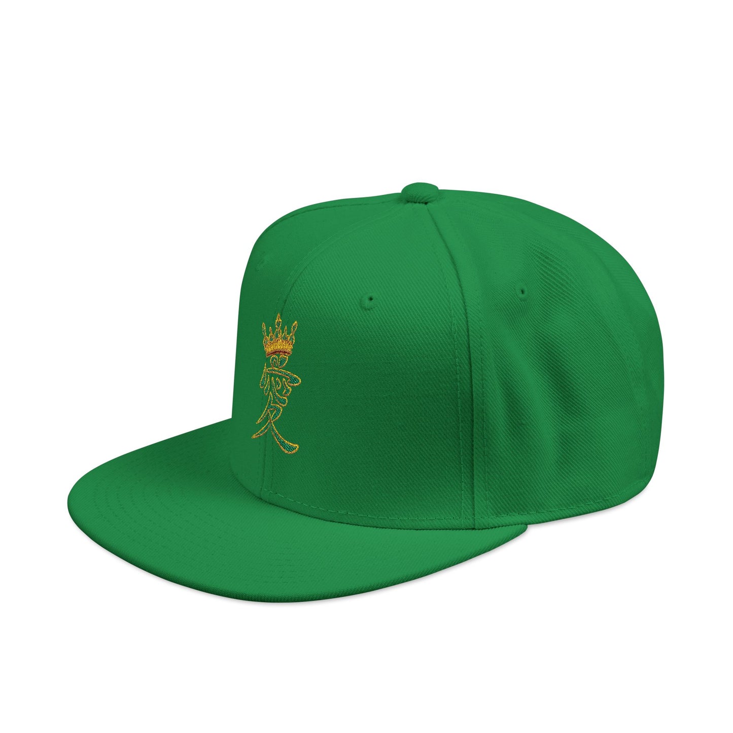 Embroidered Floral Cat Snapback Hat - Colorful Garden Kitty Embroidery