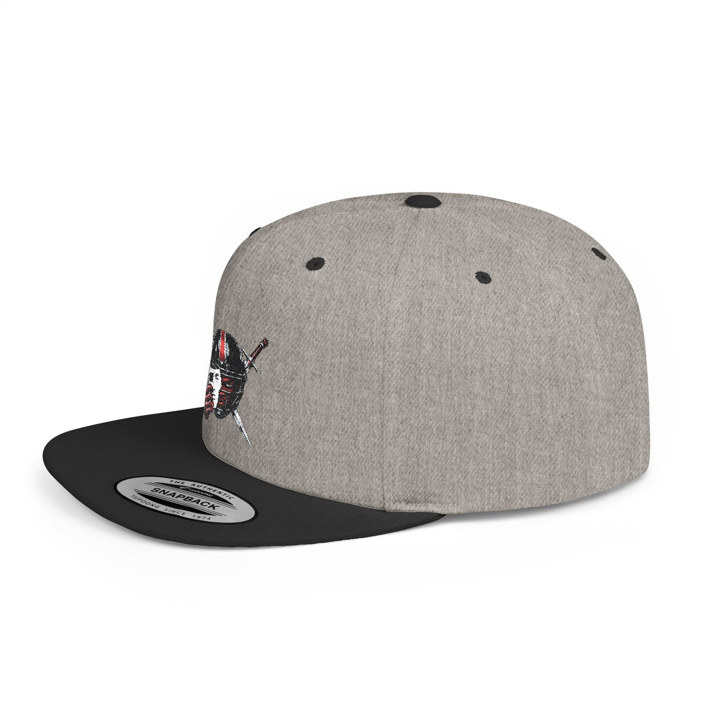 KHUSHI Skull & Crossed NFL  Swords Flat Bill Snapback Hat