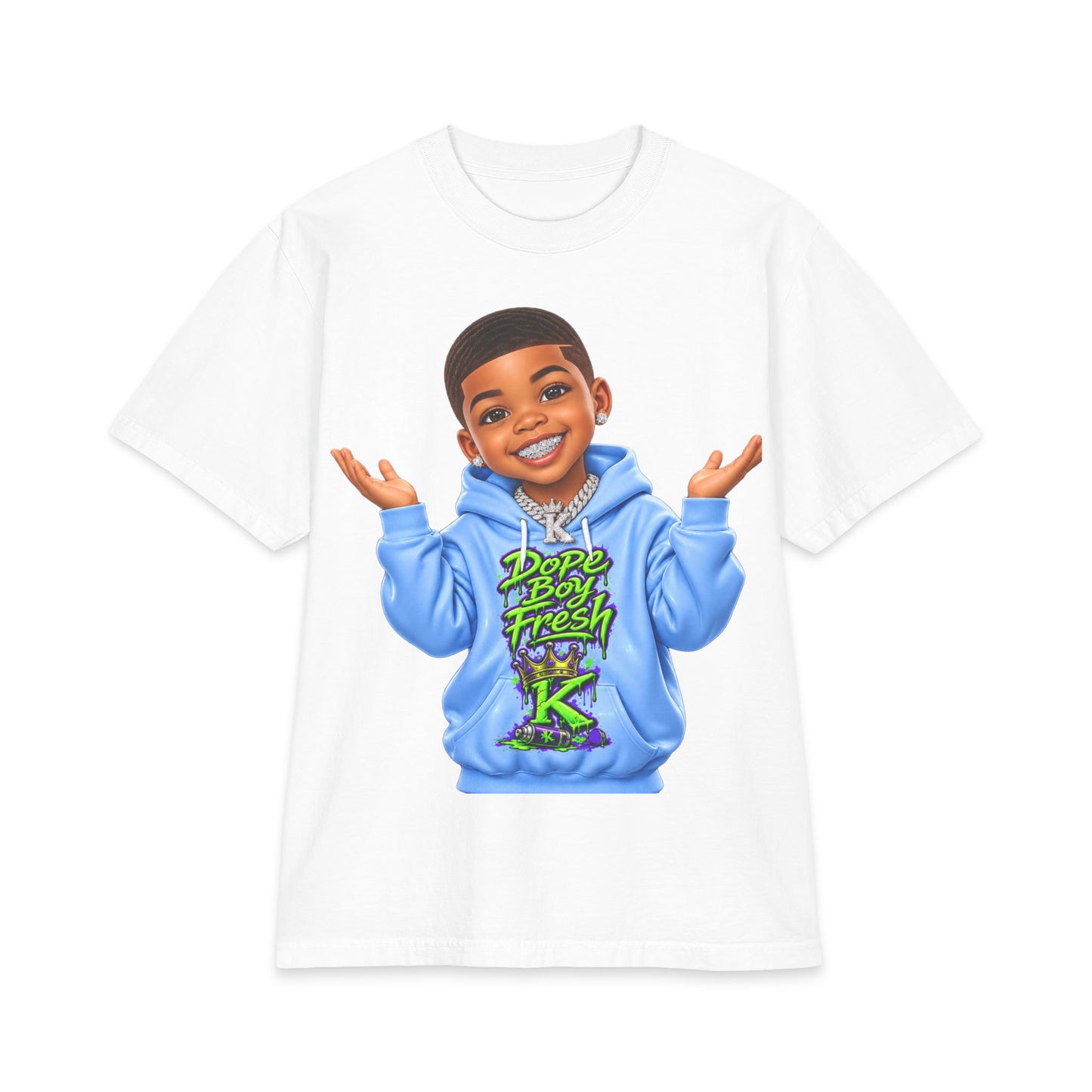 Emoji Dope Boy Fresh Kid T-Shirt — Cute Cartoon Boy Hoodie Graphic Tee