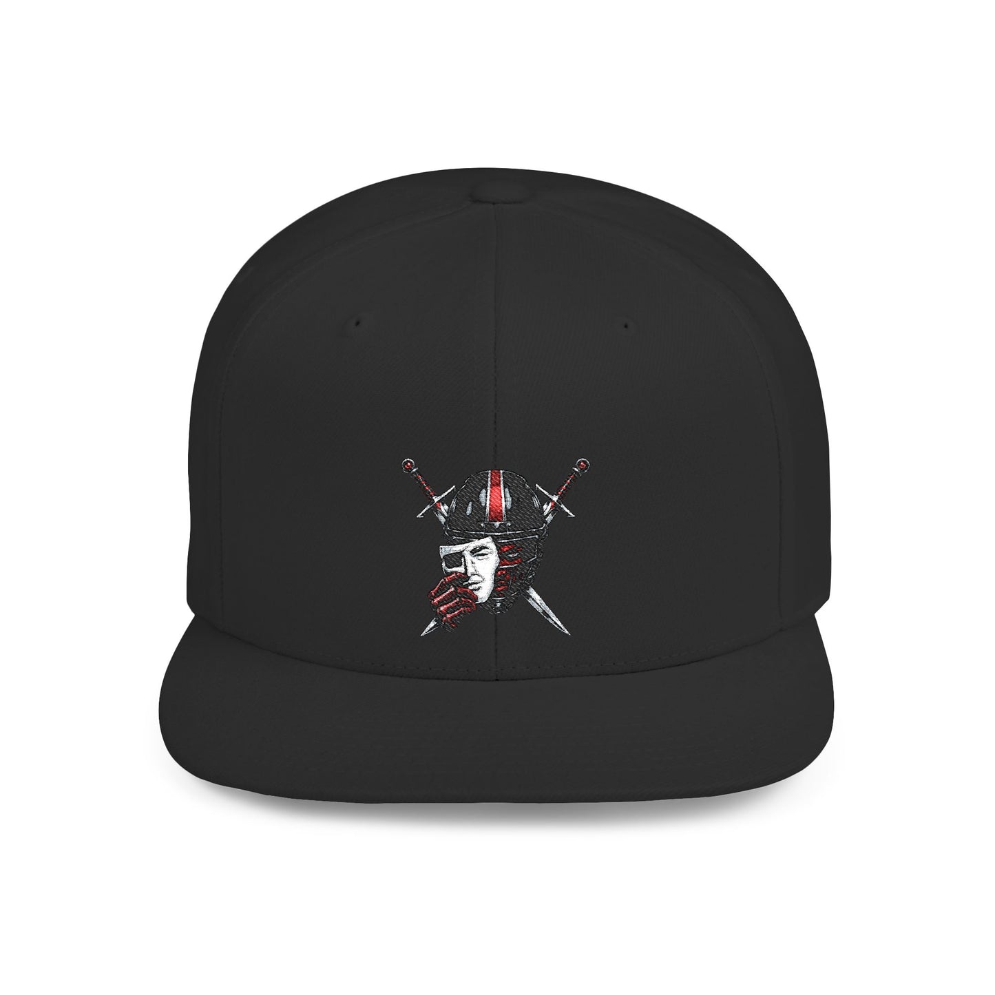 KHUSHI Skull & Crossed NFL  Swords Flat Bill Snapback Hat