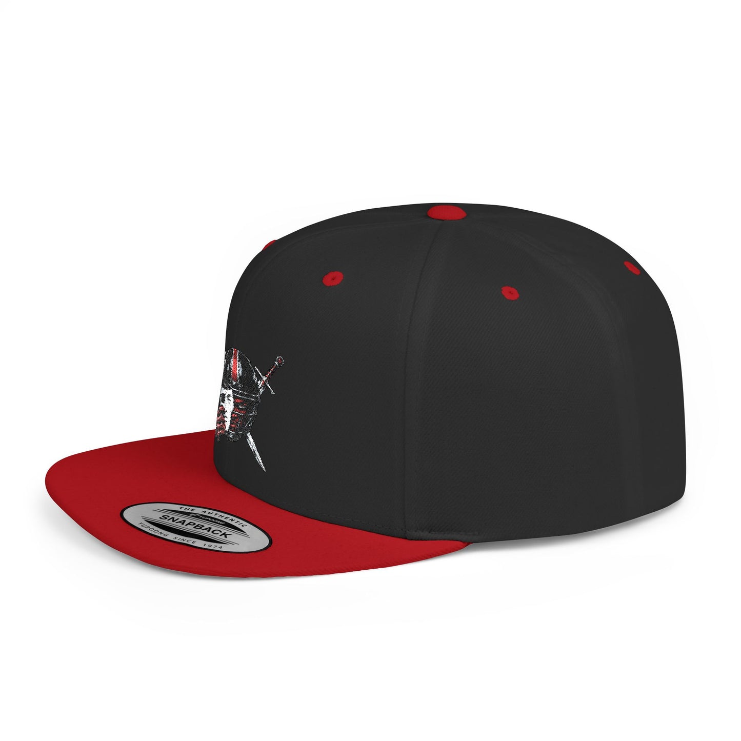 KHUSHI Skull & Crossed NFL  Swords Flat Bill Snapback Hat