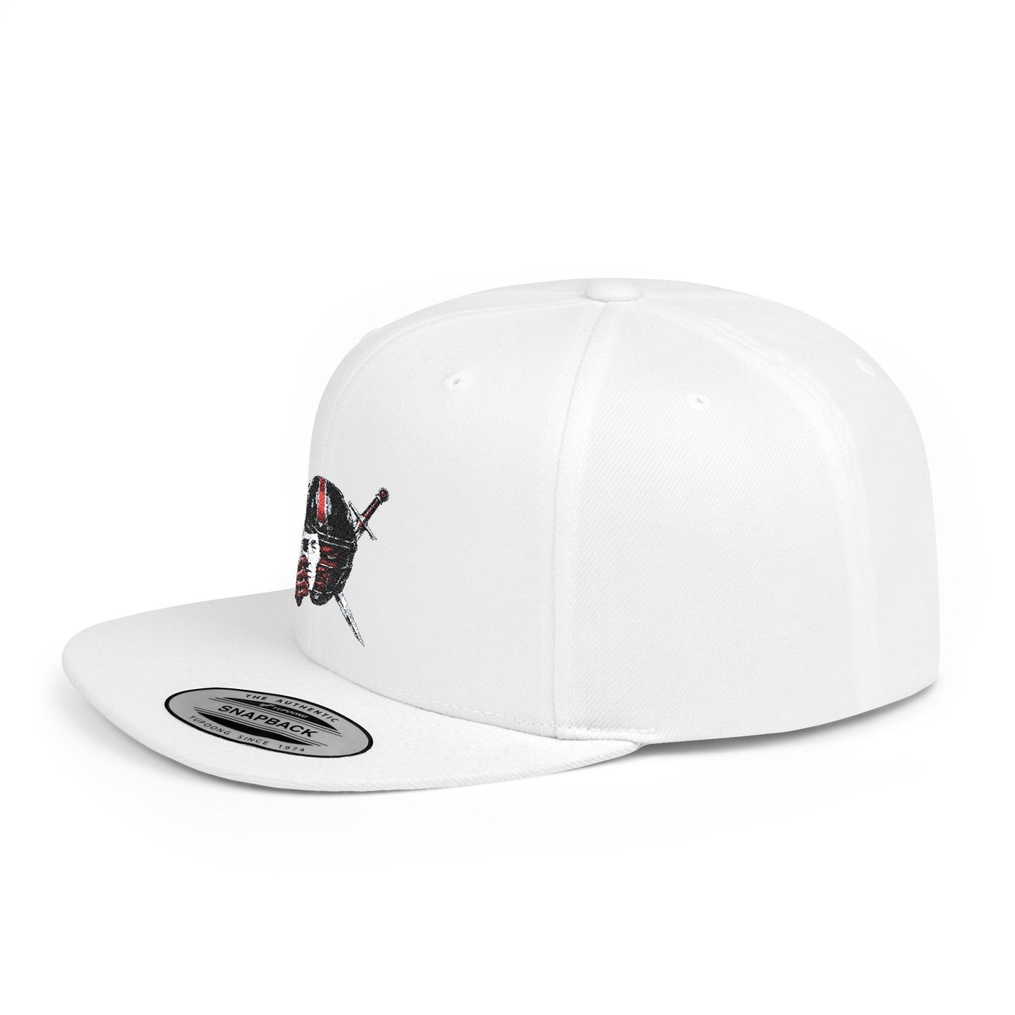 KHUSHI Skull & Crossed NFL  Swords Flat Bill Snapback Hat