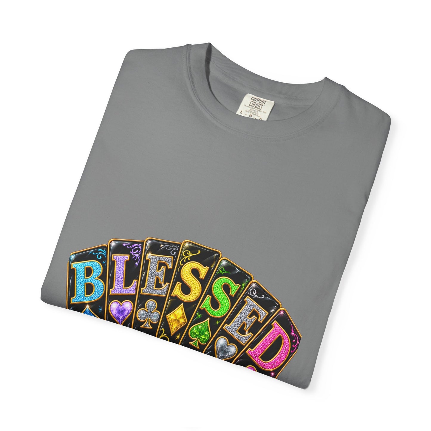Blessed Playing Cards T-Shirt — Colorful  Graphic Tee