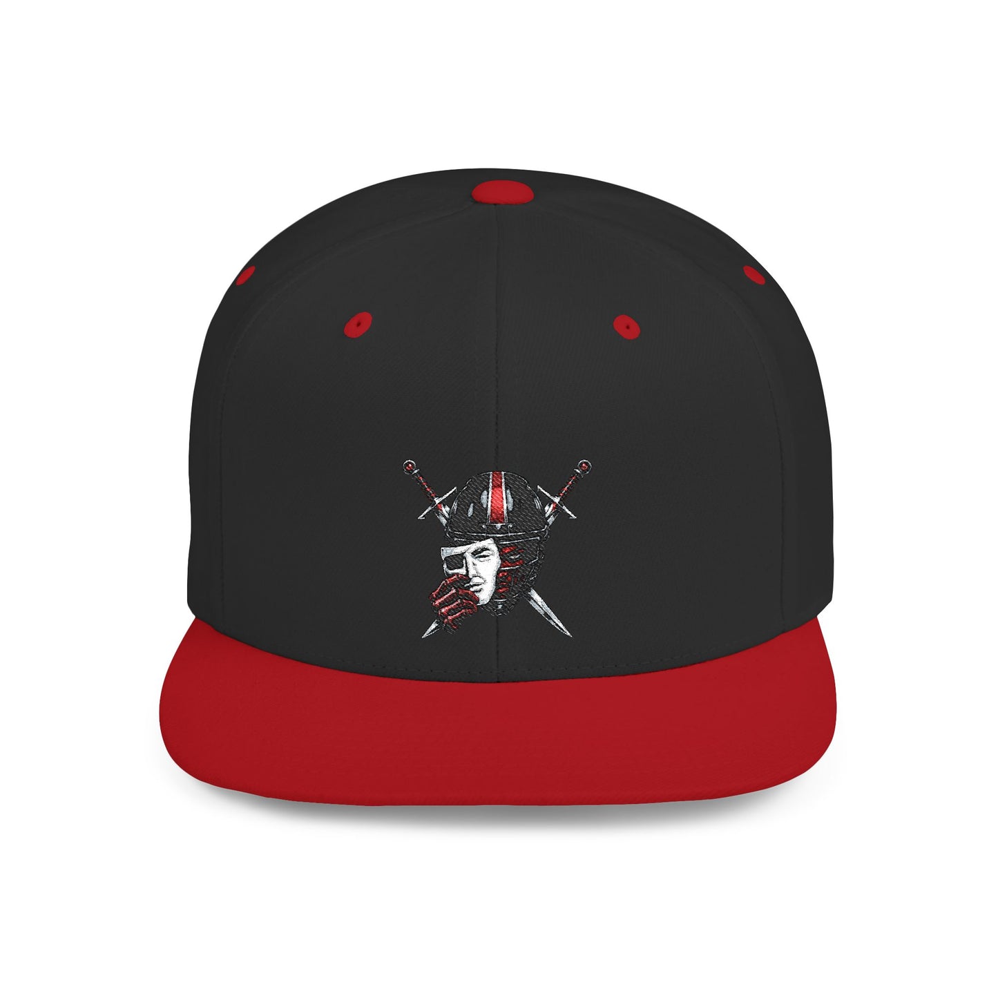 KHUSHI Skull & Crossed NFL  Swords Flat Bill Snapback Hat