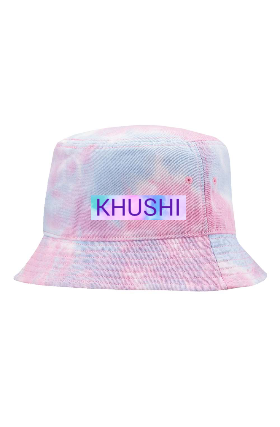 KHUSHI Cotton Candy Tie-Dye Bucket Cap