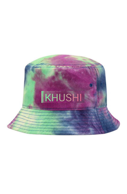 KHUSHI Purple Passion Tie-Dye Bucket Cap