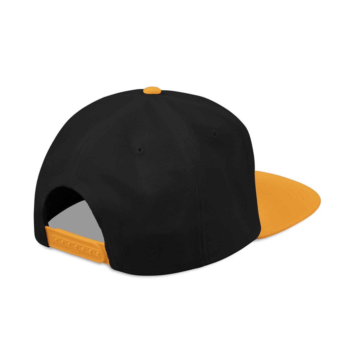 KHUSHI Snapback Hat - Embroidered Gold Leopard Paw Print