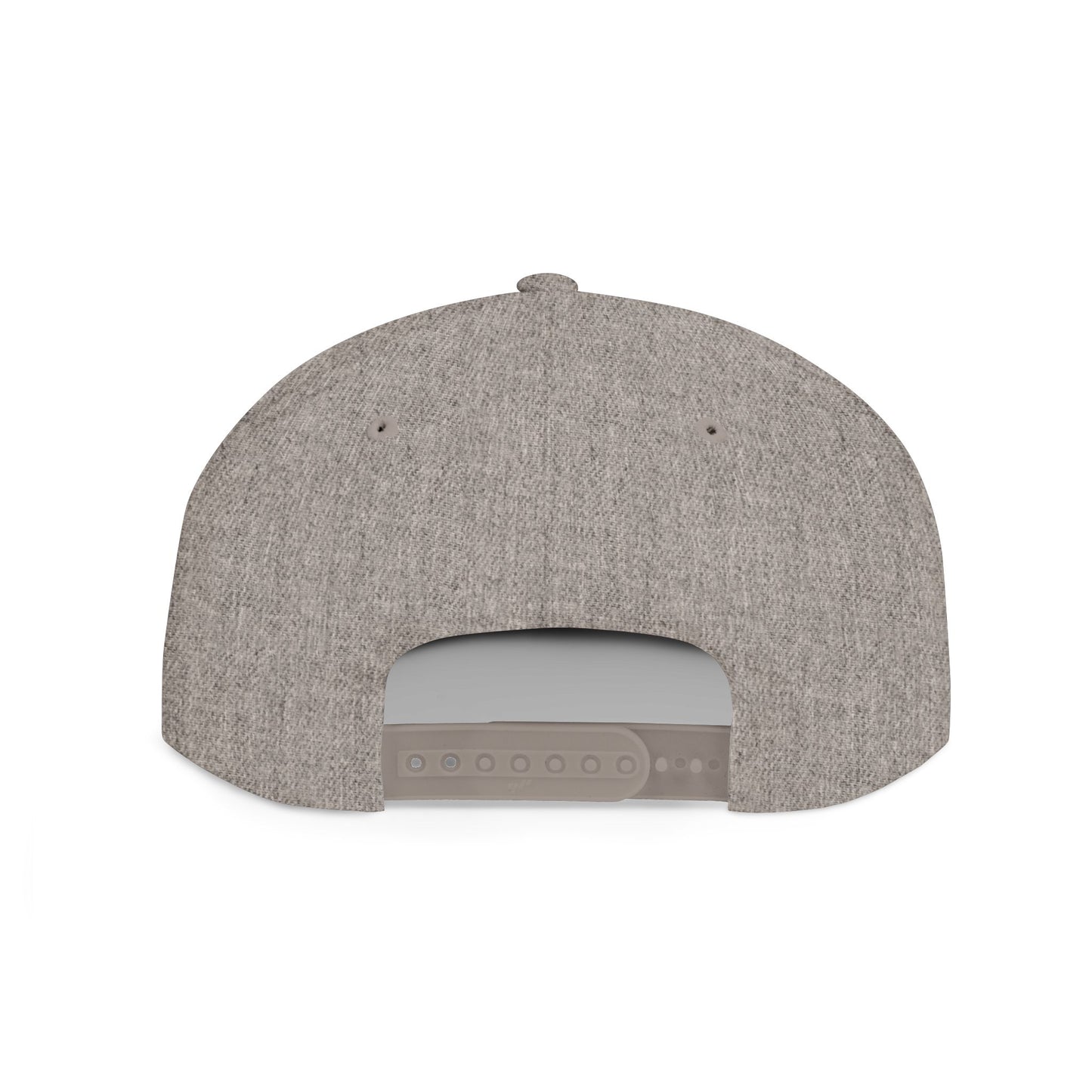 KHUSHI Ram Skull Snapback Hat — Yellow Embroidered Goat Skull Flat Bill Cap