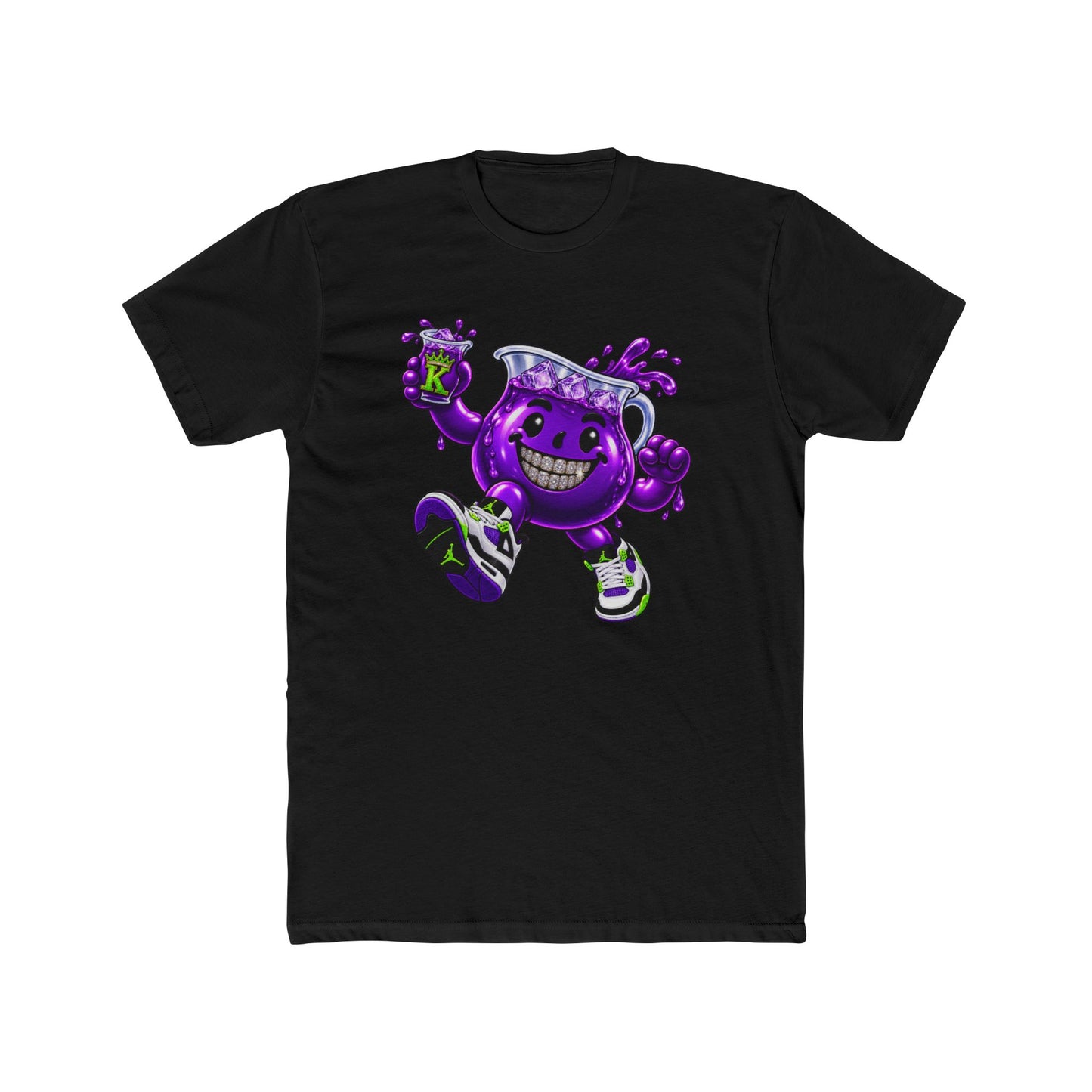 KHUSHI Retro Purple Drip T-Shirt