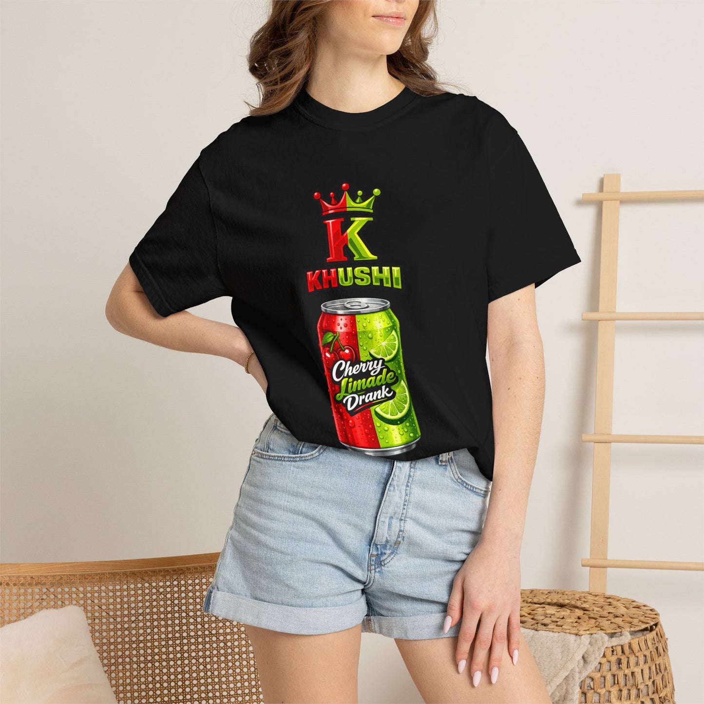 Khushi Cherry Limeade Drink Graphic T-Shirt