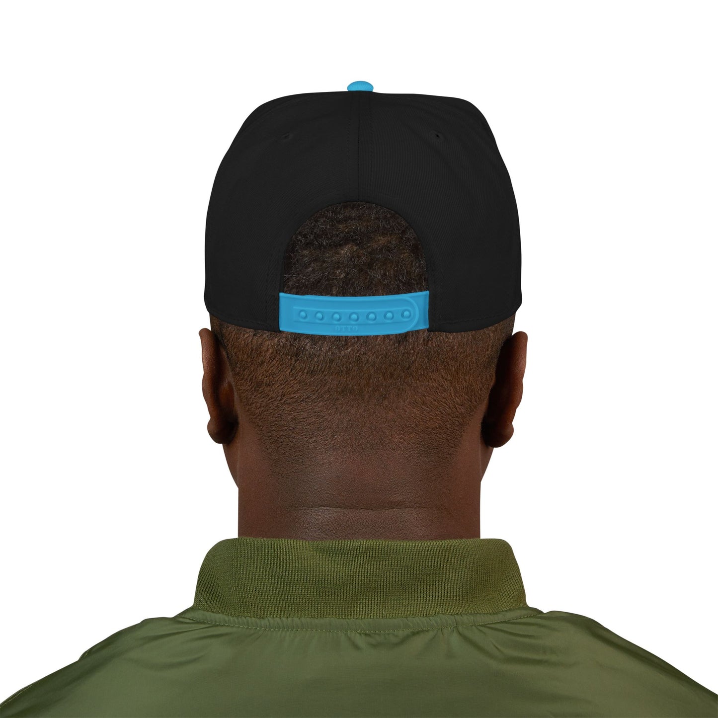 KHUSHI Snapback Hat - Embroidered Gold Leopard Paw Print
