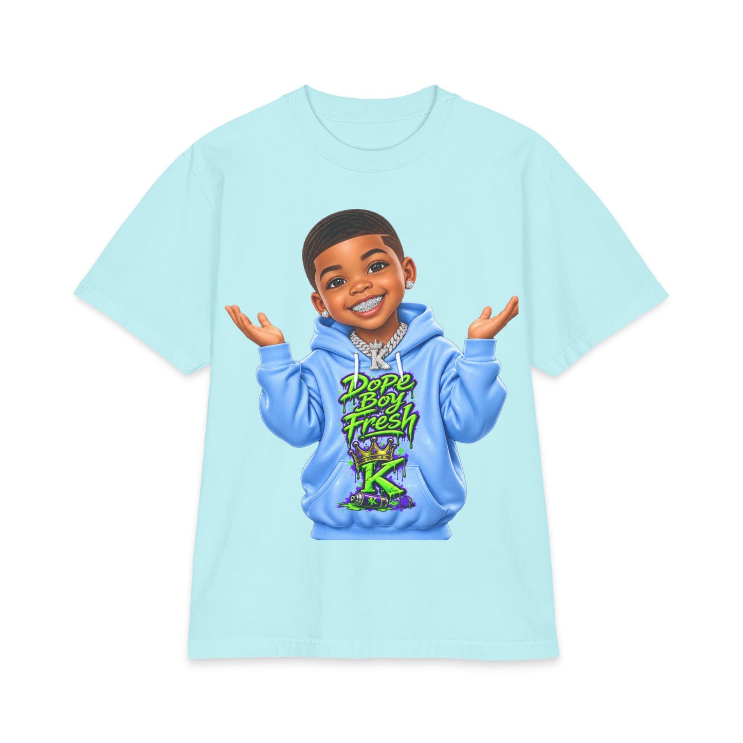 Emoji Dope Boy Fresh Kid T-Shirt — Cute Cartoon Boy Hoodie Graphic Tee
