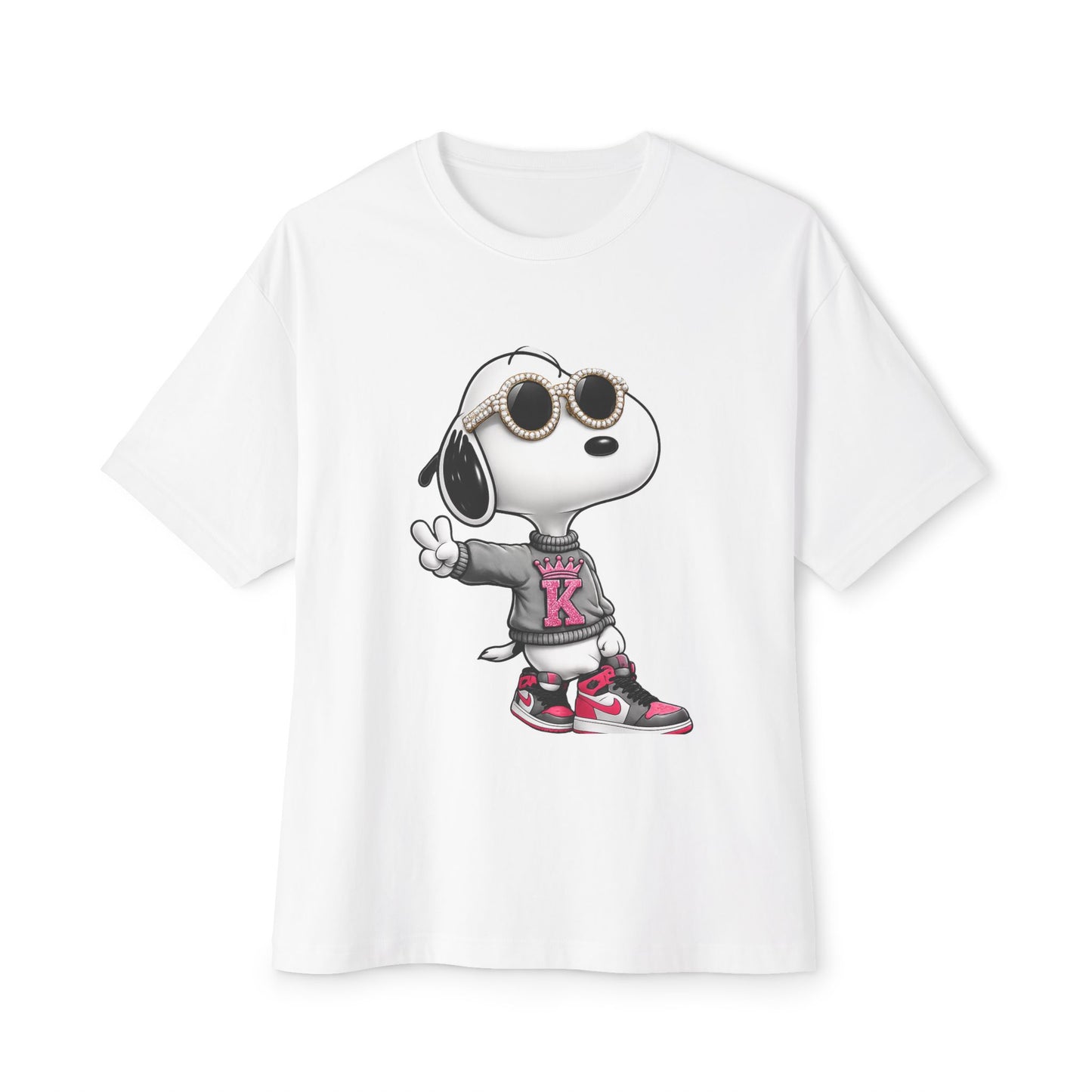 KHUSHI SNOOPY Streetwear Tee — Cool Sunglasses & K Sweater Graphic
