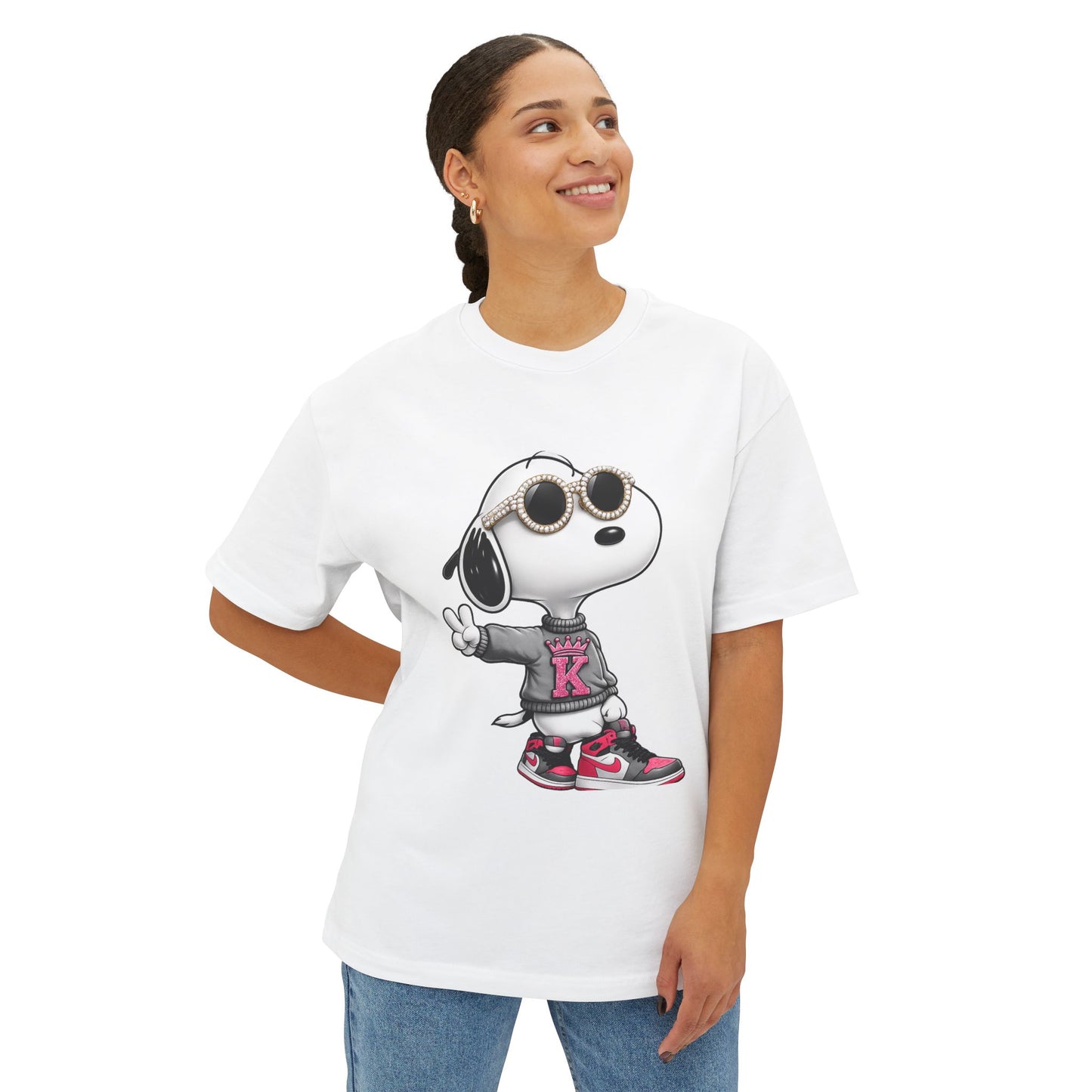 KHUSHI SNOOPY Streetwear Tee — Cool Sunglasses & K Sweater Graphic