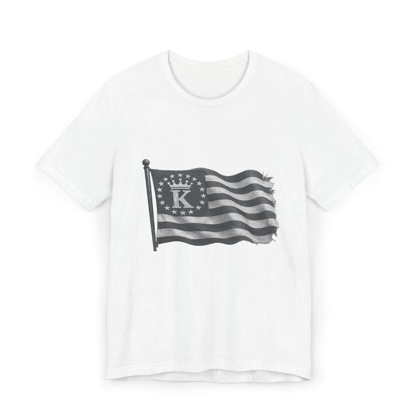 Vintage Flag T-Shirt — Monogram 'KHUSHI' Patriotic Tee