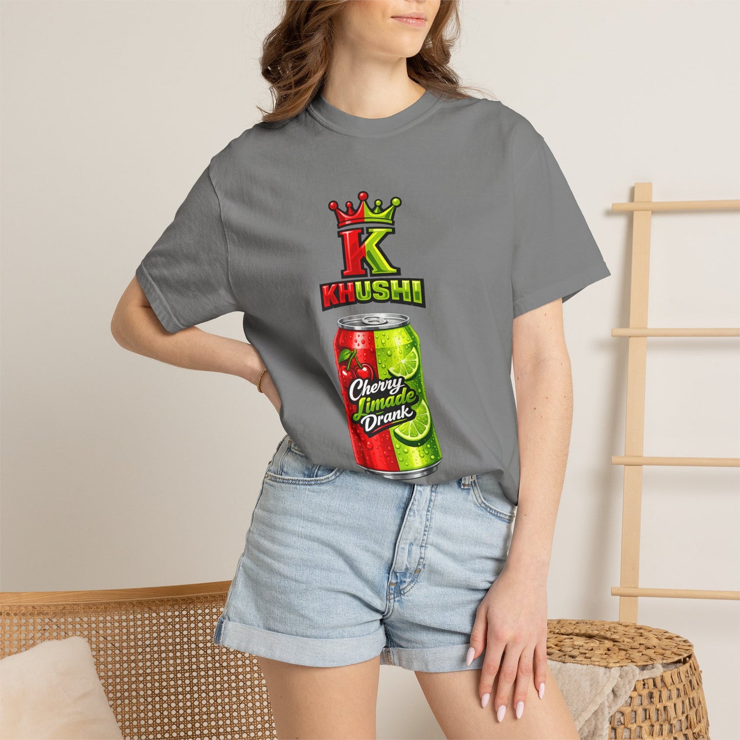 Khushi Cherry Limeade Drink Graphic T-Shirt
