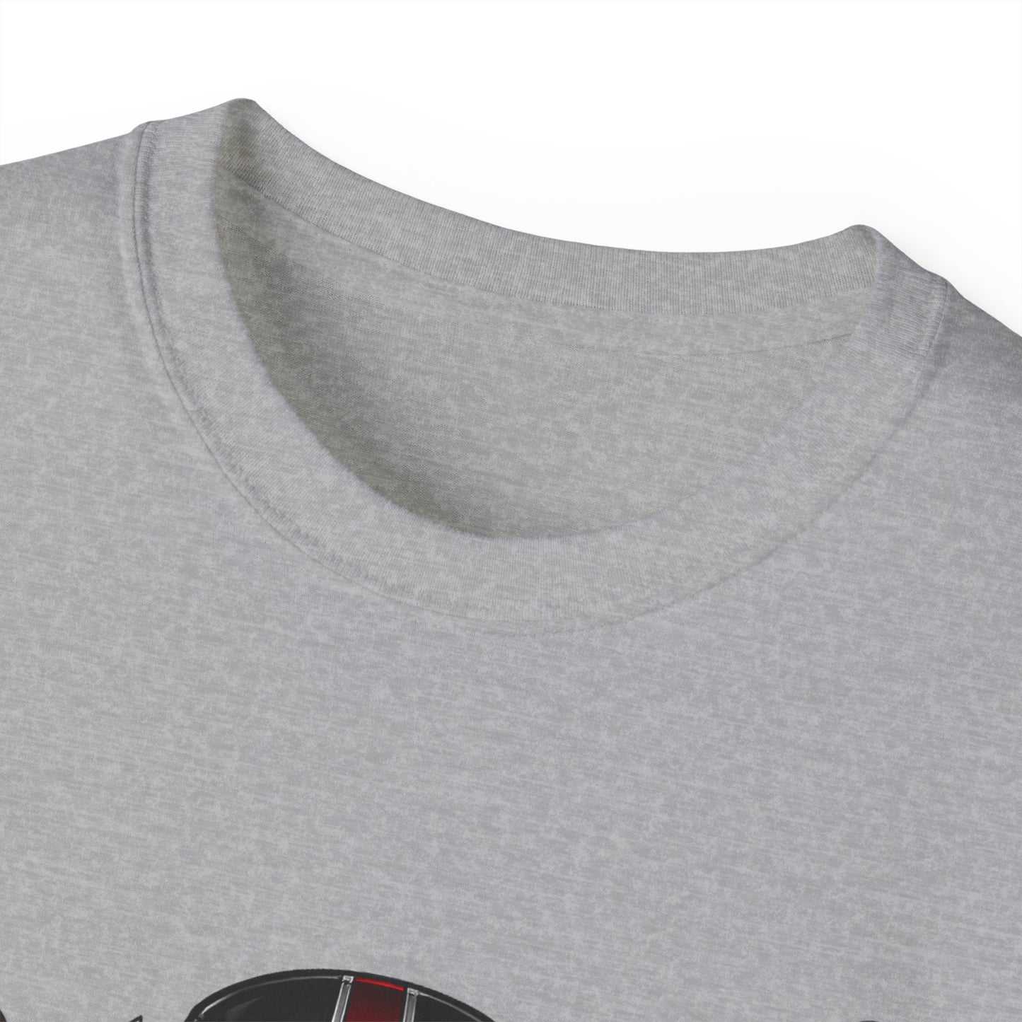 Vintage Biker Skull Helmet Tee — Rider Mask & Crossed Swords Graphic
